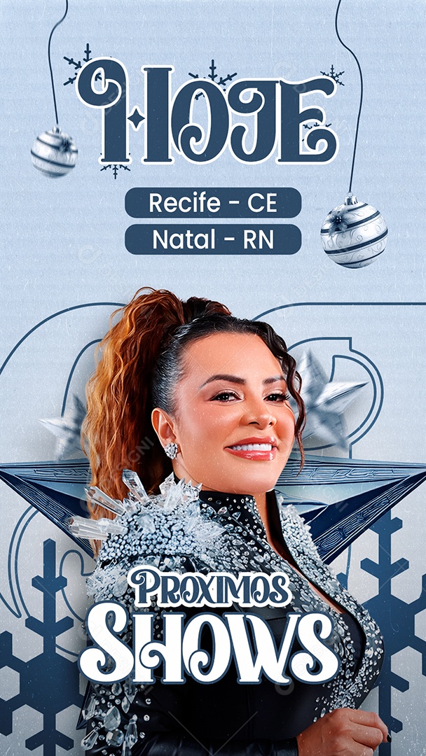 Story Flyer Agenda Próximos Shows Social Media PSD Editável