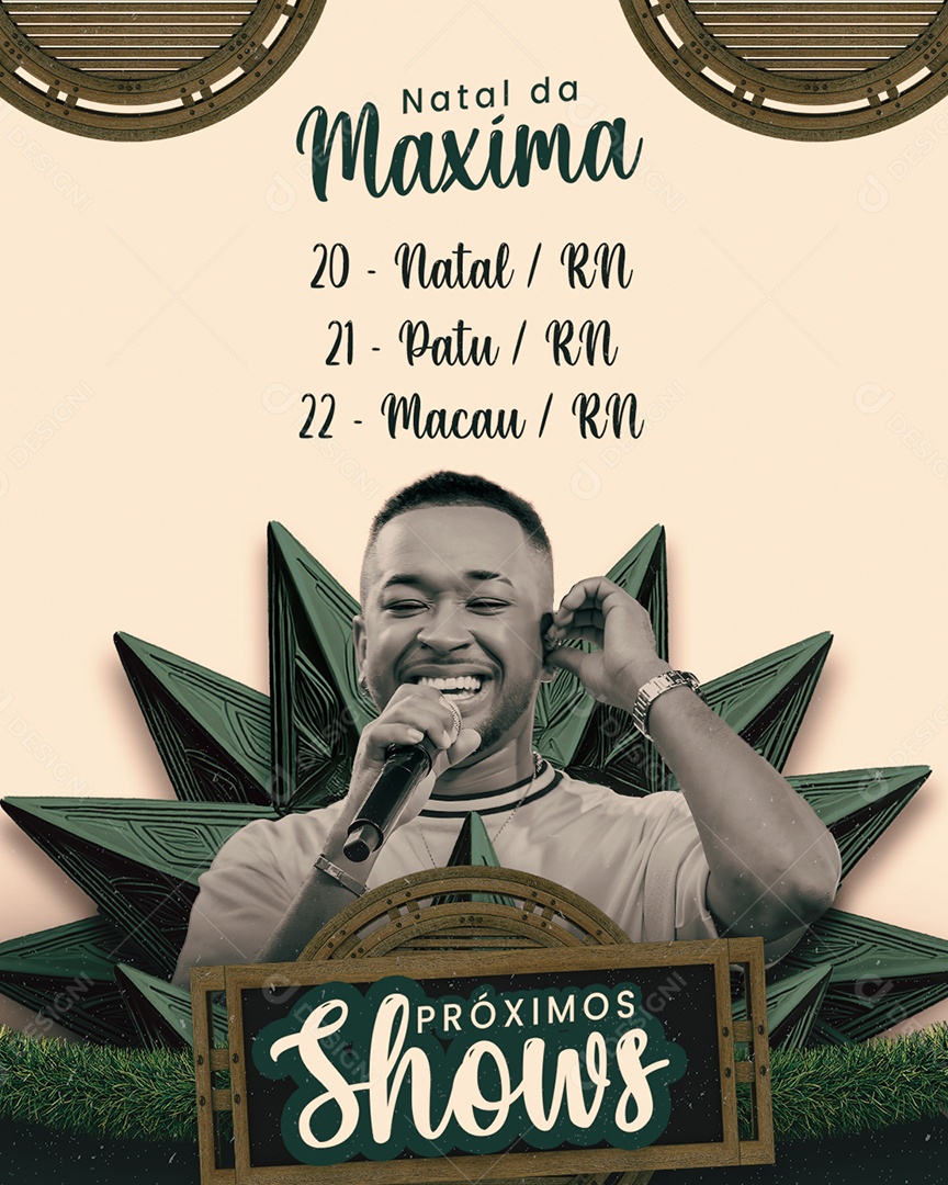 Story Flyer Próximos Shows Social Media PSD Editável