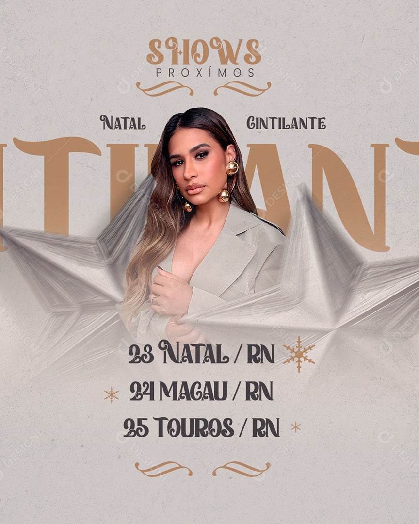 Flyer Próximos Shows Social Media PSD Editável