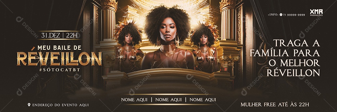 Carrossel Réveillon Shows Social Media PSD Editável