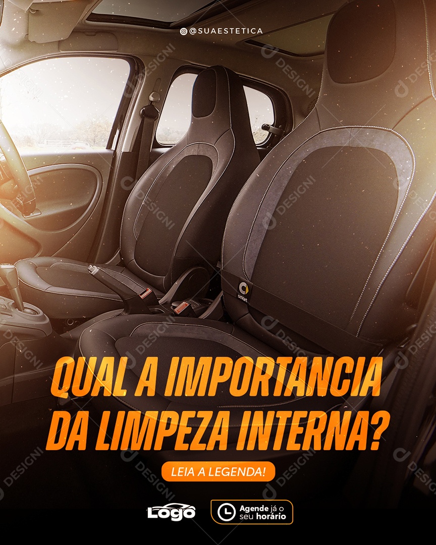 Lava Jato Qual a Importancia da Limpeza Interna Social Media PSD Editável