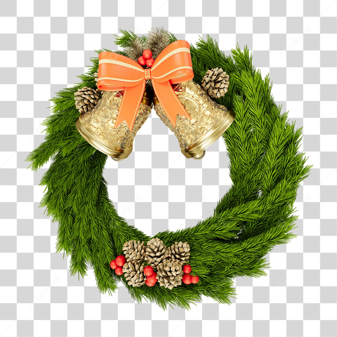 Guirlanda de Natal Enfeite Natalino PNG Transparente