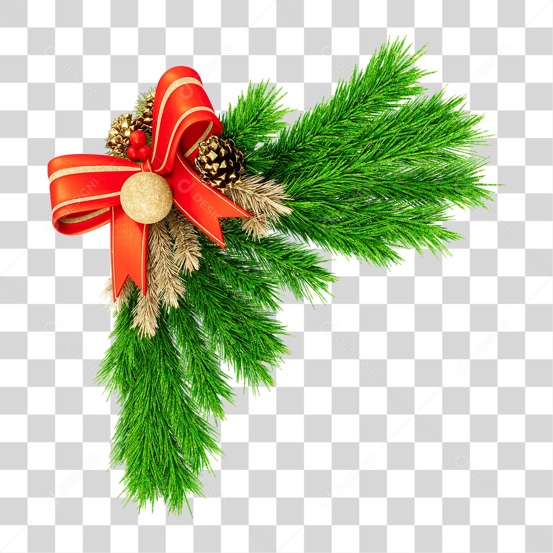 Guirlanda de Natal Enfeite Natalino PNG Transparente