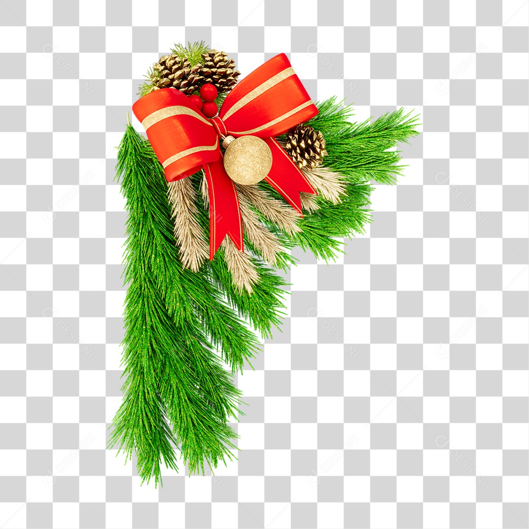 Guirlanda de Natal Enfeite Natalino PNG Transparente