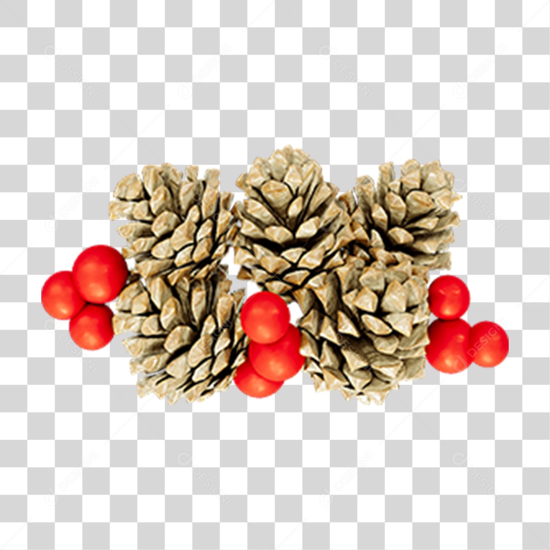 Pinhas Decoração de Natal PNG Transparente