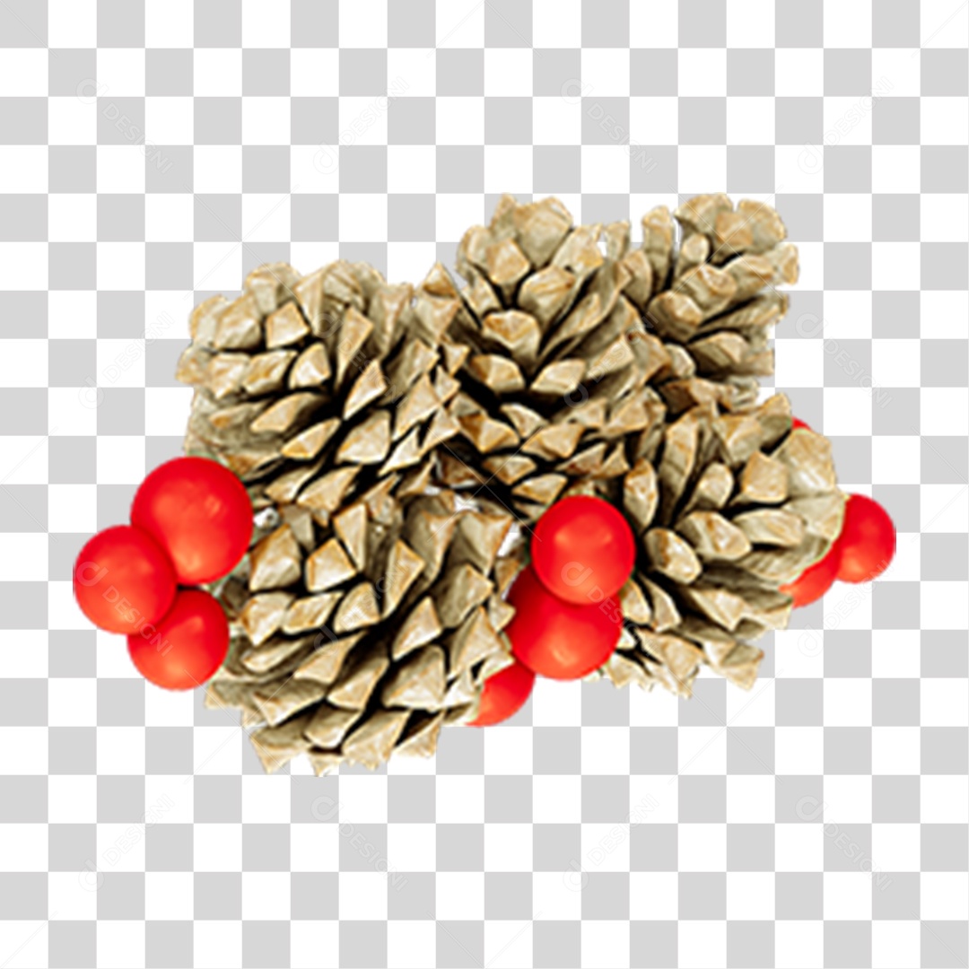 Pinhas Decoração de Natal PNG Transparente