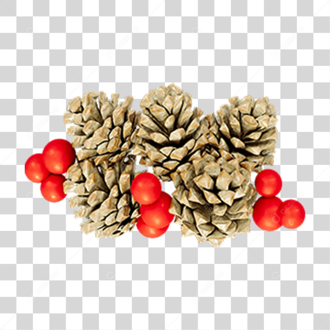 Pinhas Decoração de Natal PNG Transparente