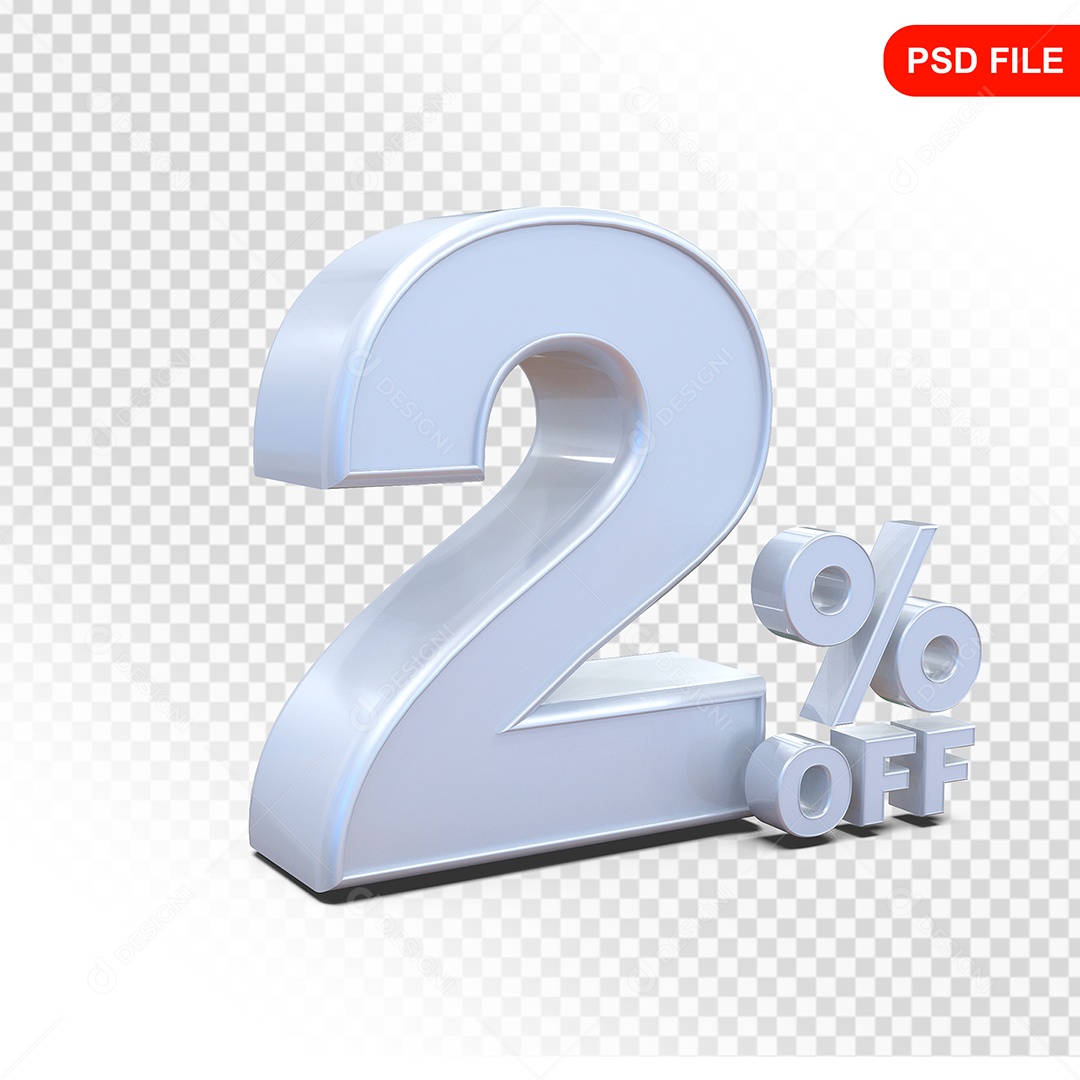 Discount 2% Colorful 3D Element For PSD Composition