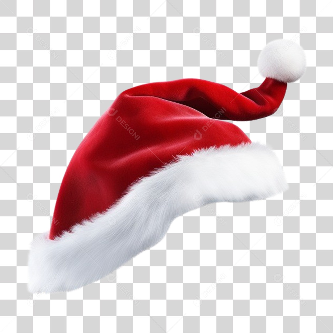 Gorro de Papai Noel PNG Transparente