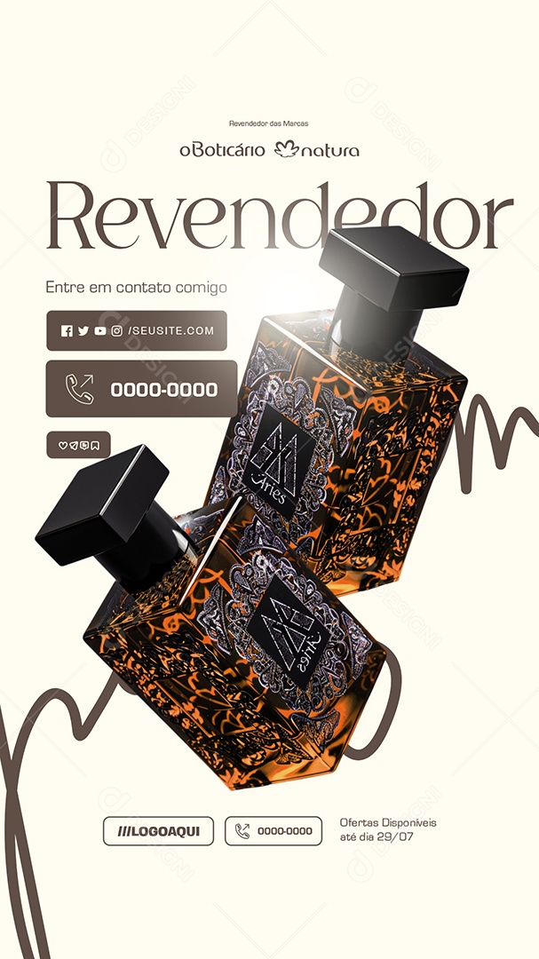 Story Revendedor de Perfumes Entre em Contato Comigo Social Media PSD Editável