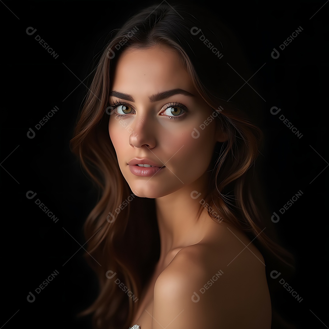 Bela mulher fazendo pose sobre fundo isolado