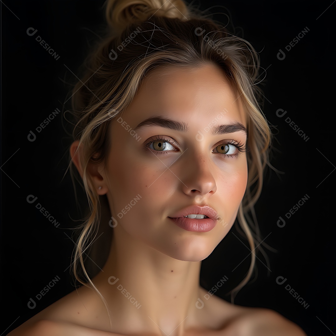 Bela mulher fazendo pose sobre fundo isolado