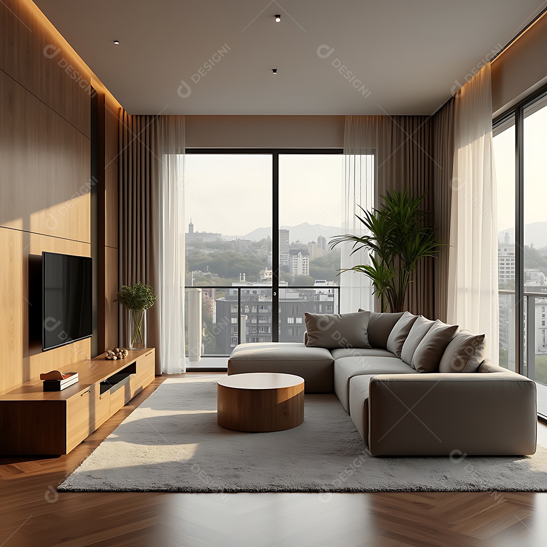 Decoração elegante com cor damasco