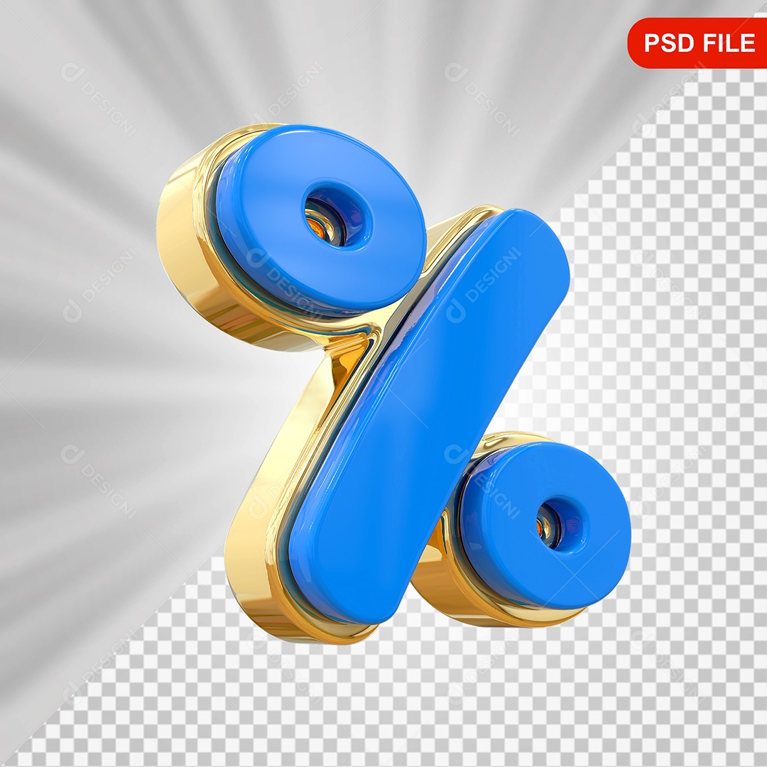 Porcentagem Elemento 3D de para Composição PSD
