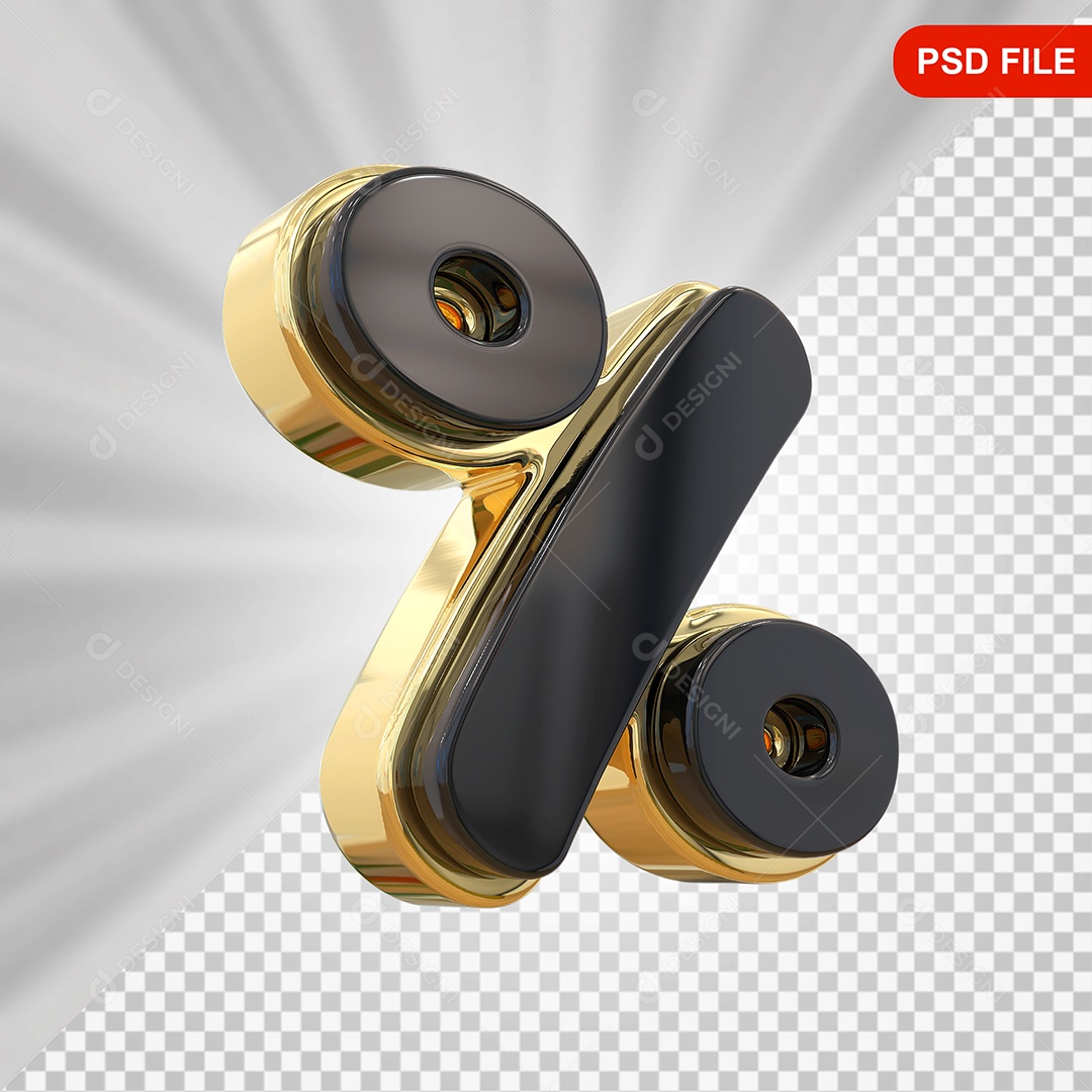 Porcentagem Elemento 3D de para Composição PSD