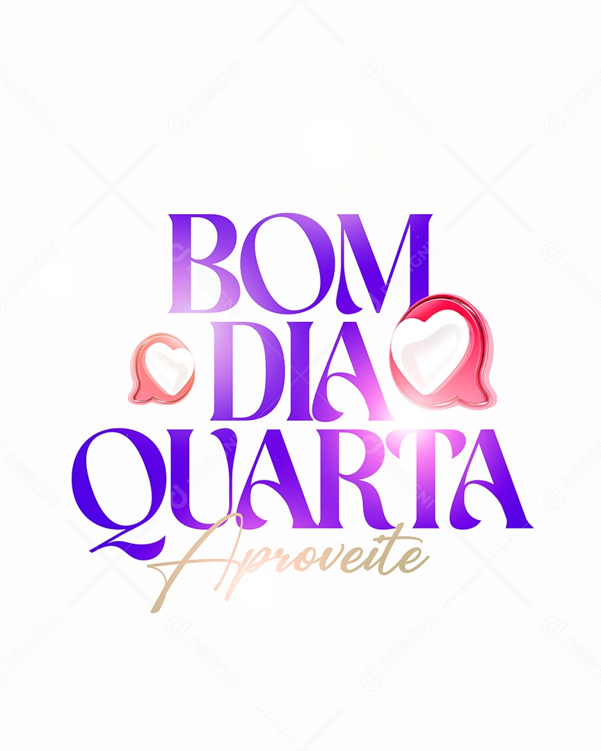 Frase Motivacional Bom Dia Quarta Social Media PSD Editável