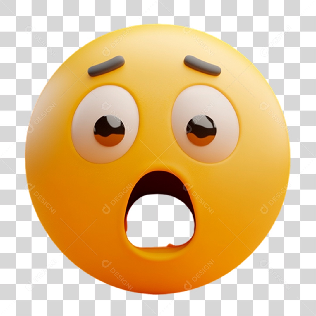 Elemento 3D Emoji Reações Emoções PNG Transparente