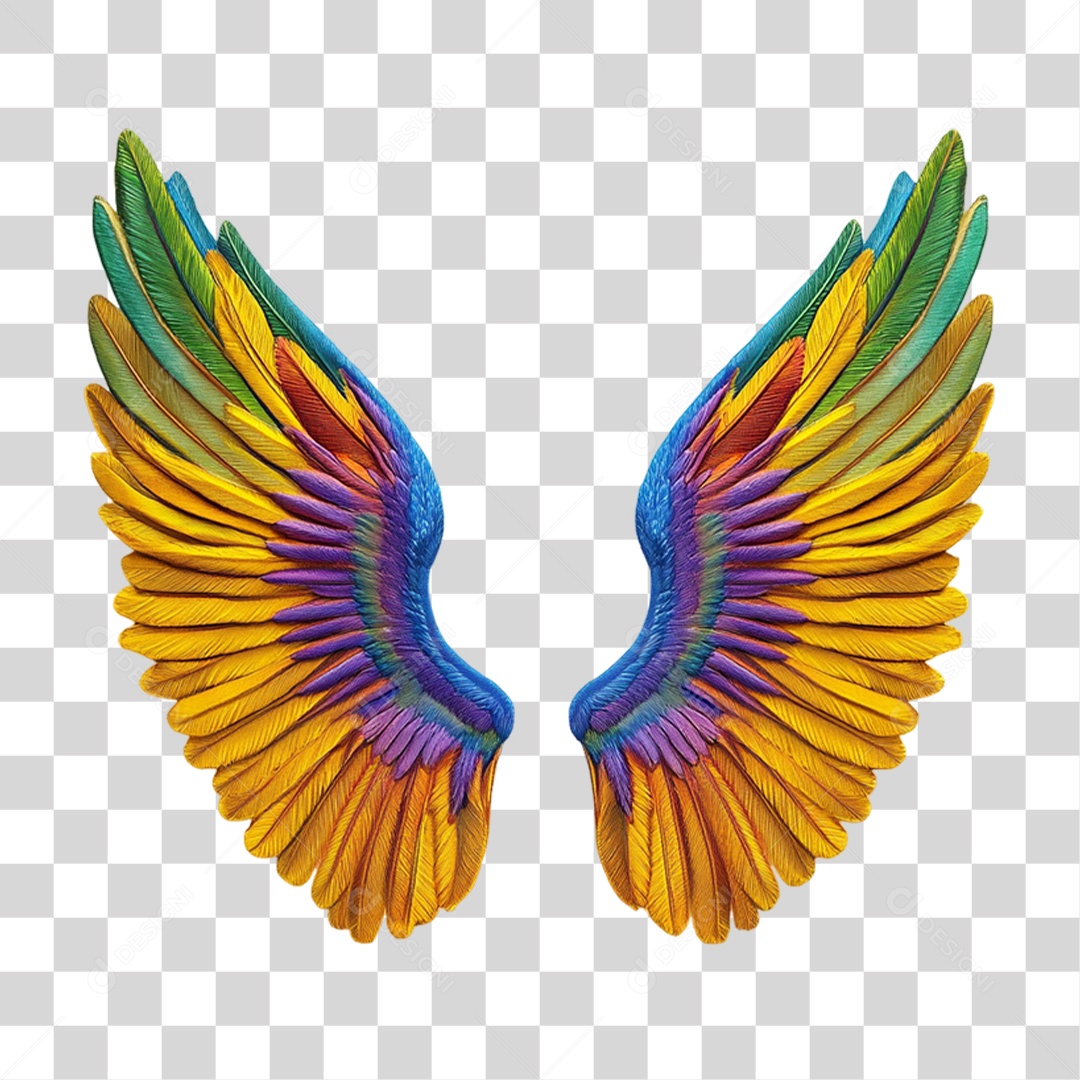 Asas Enfeites Decorações Carnaval PNG Transparente