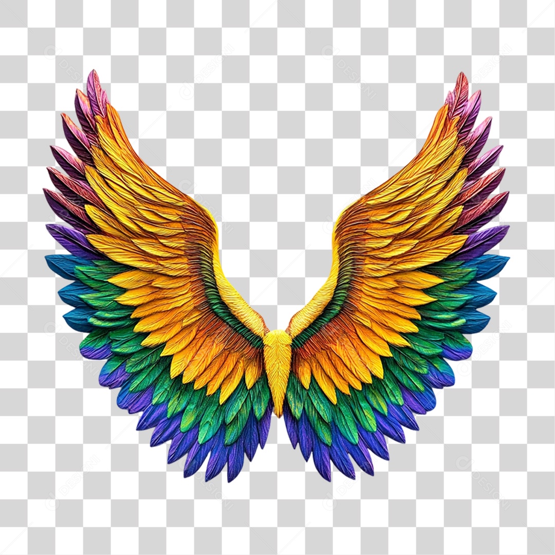 Asas Enfeites Decorações Carnaval PNG Transparente
