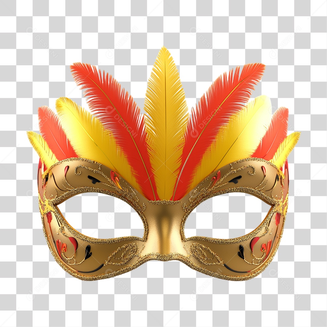 Máscara Enfeites Decorações Carnaval PNG Transparente