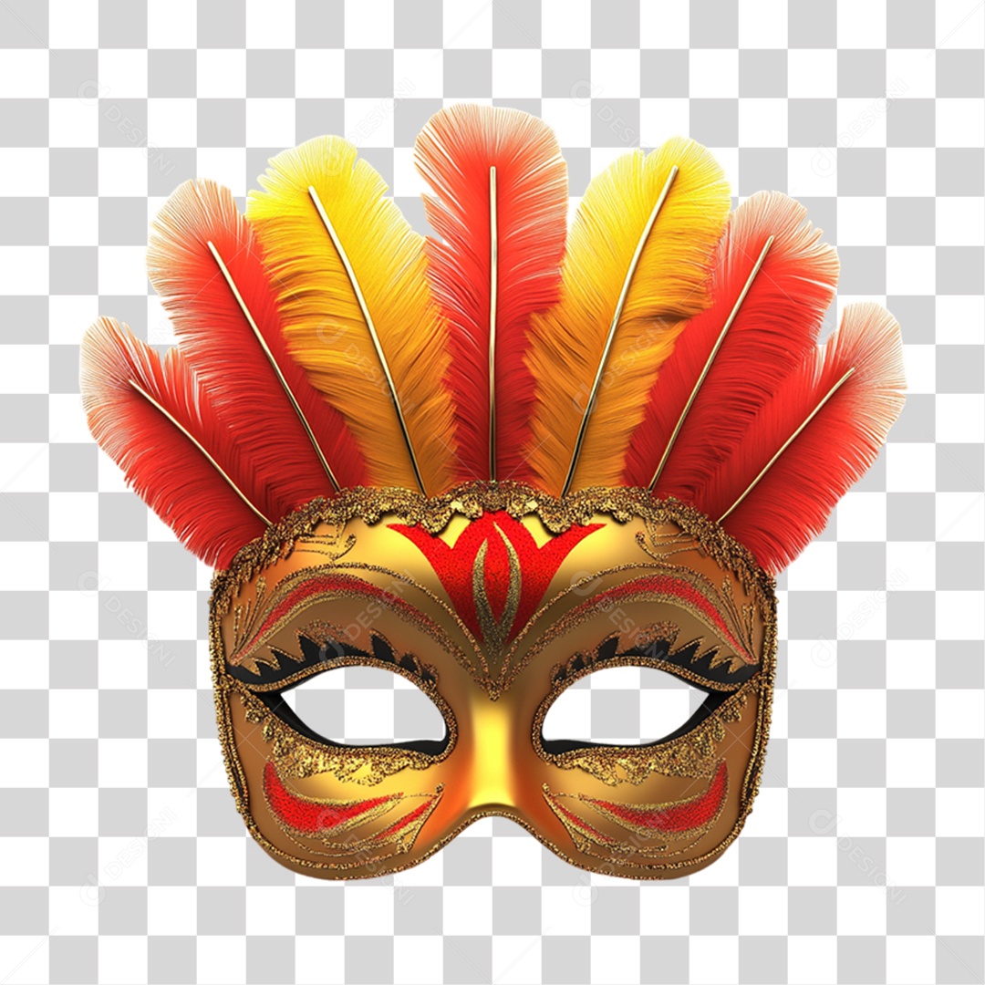 Máscara Enfeites Decorações Carnaval PNG Transparente