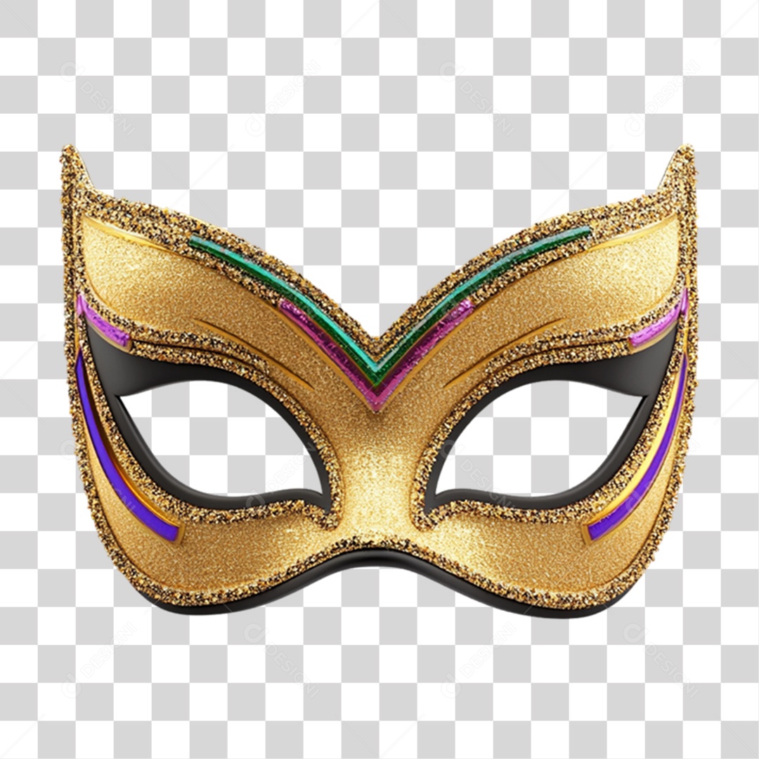Máscara Enfeites Decorações Carnaval PNG Transparente
