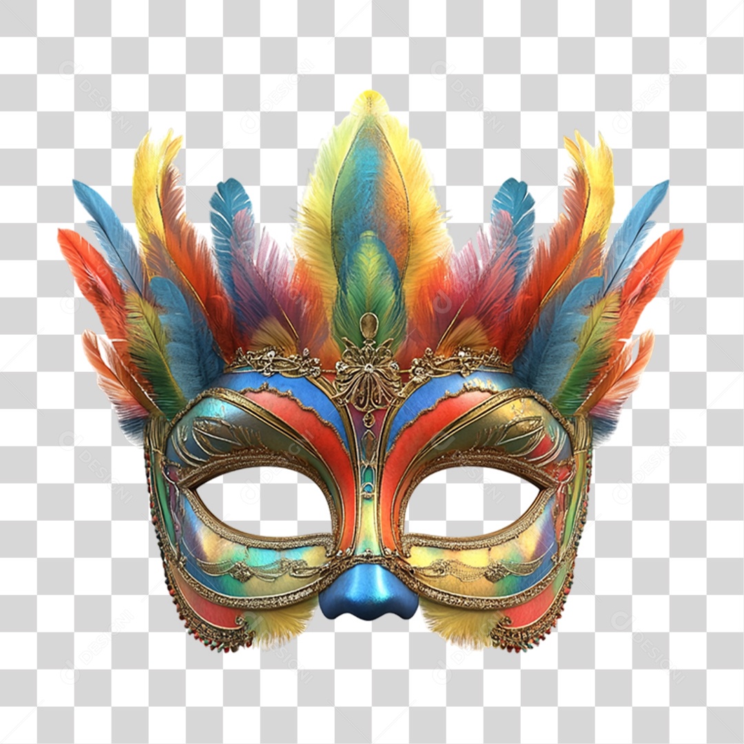 Máscara Enfeites Decorações Carnaval PNG Transparente