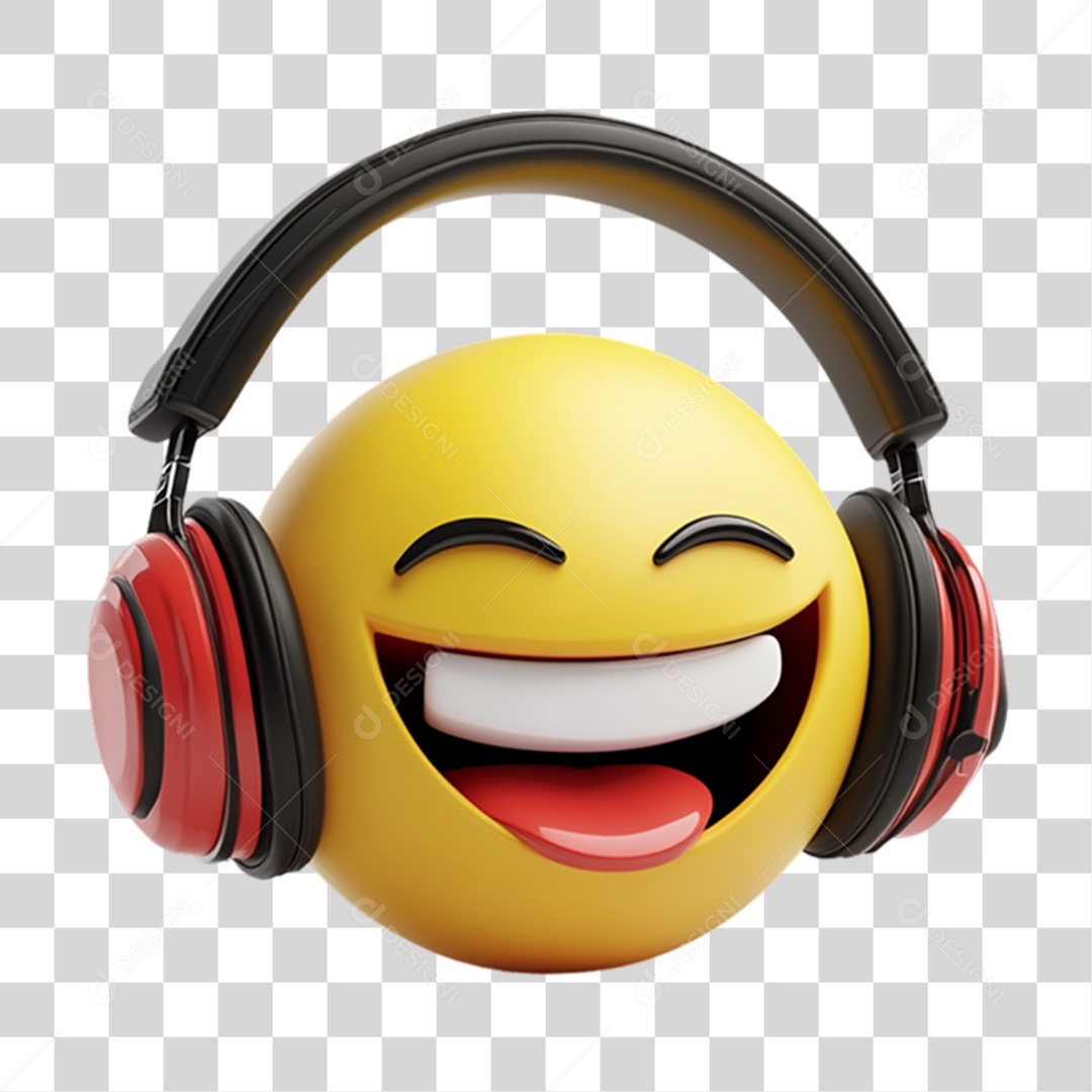 Elemento 3D Emoji Reações Emoções PNG Transparente