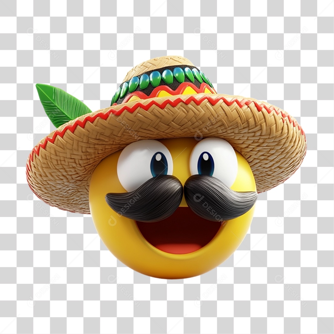 Elemento 3D Emoji Reações Emoções PNG Transparente