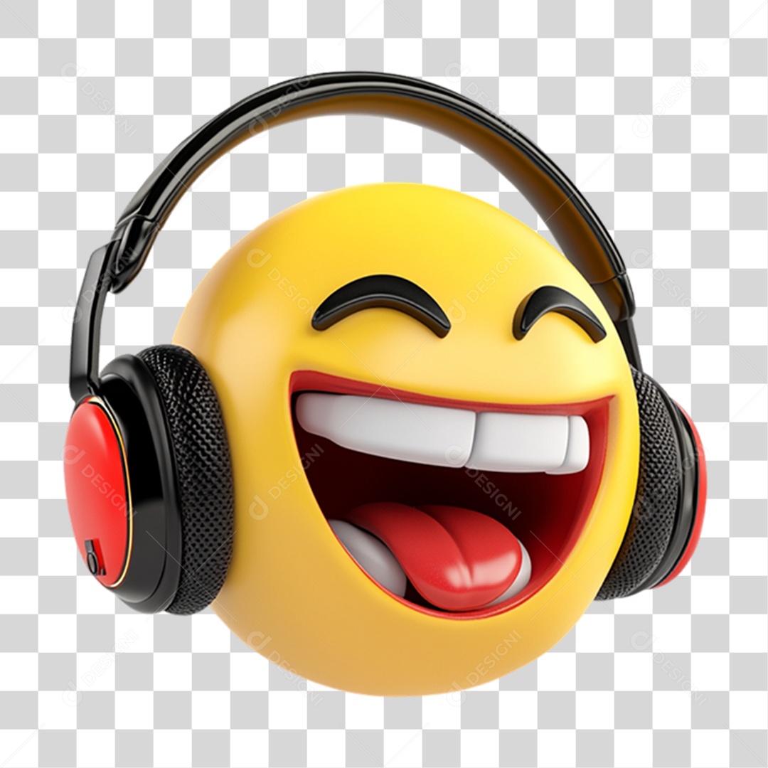 Elemento 3D Emoji Reações Emoções PNG Transparente