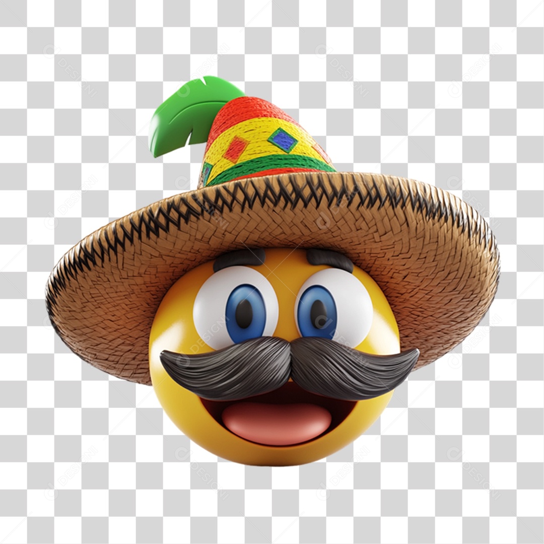 Elemento 3D Emoji Reações Emoções PNG Transparente