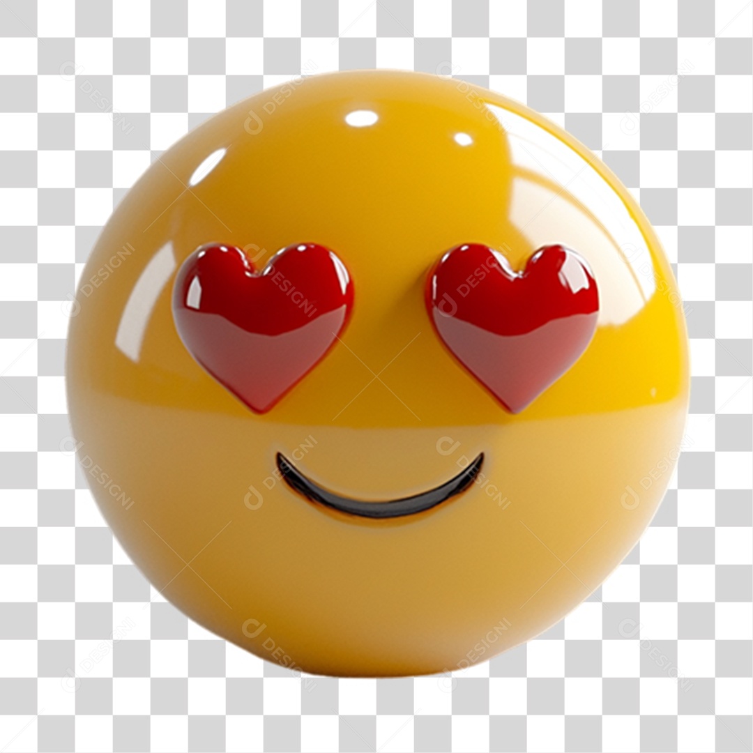 Elemento 3D Emoji Reações Emoções PNG Transparente