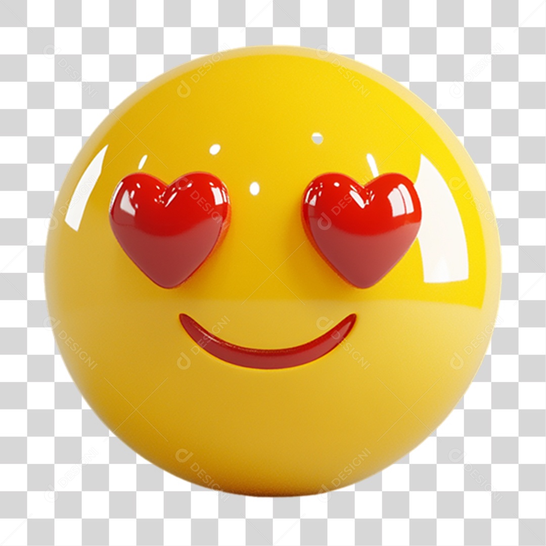 Elemento 3D Emoji Reações Emoções PNG Transparente