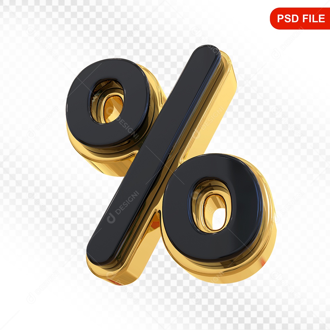 Porcentagem Elemento 3D de para Composição PSD