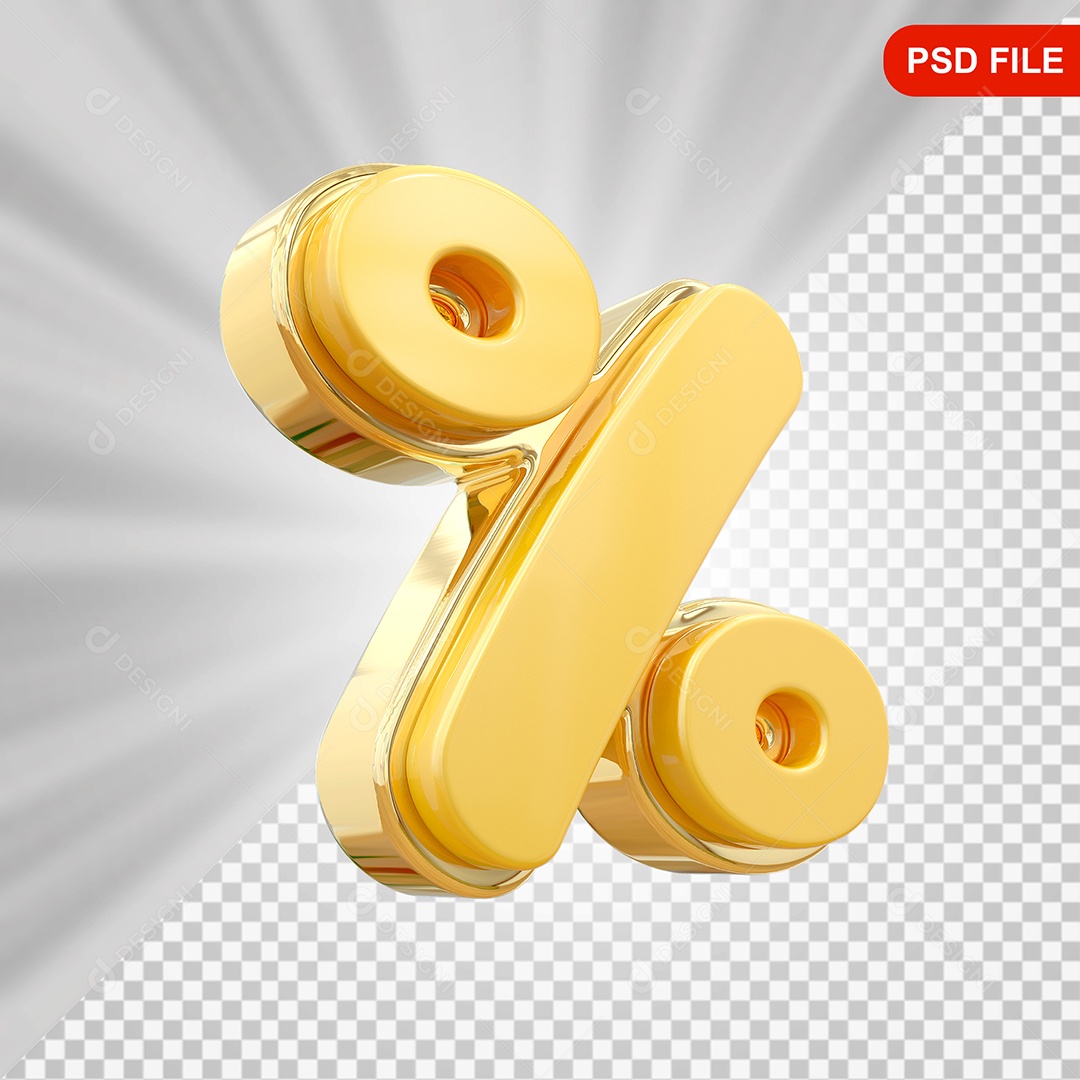 Porcentagem Elemento 3D Para Composição PSD