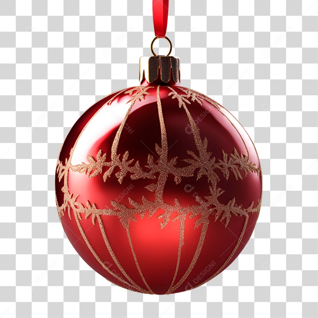 Bola de Natal PNG Transparente