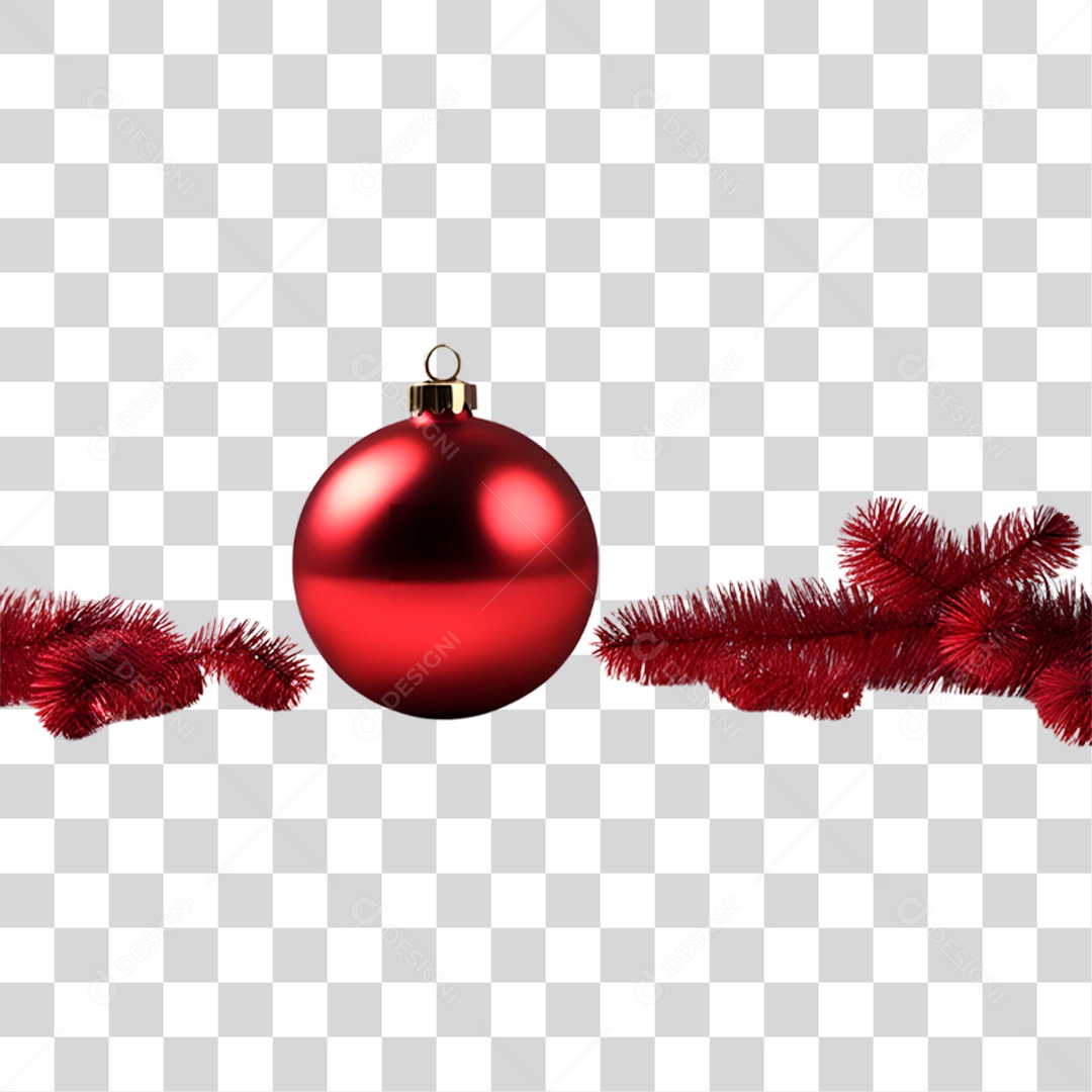 Bola de Natal PNG Transparente