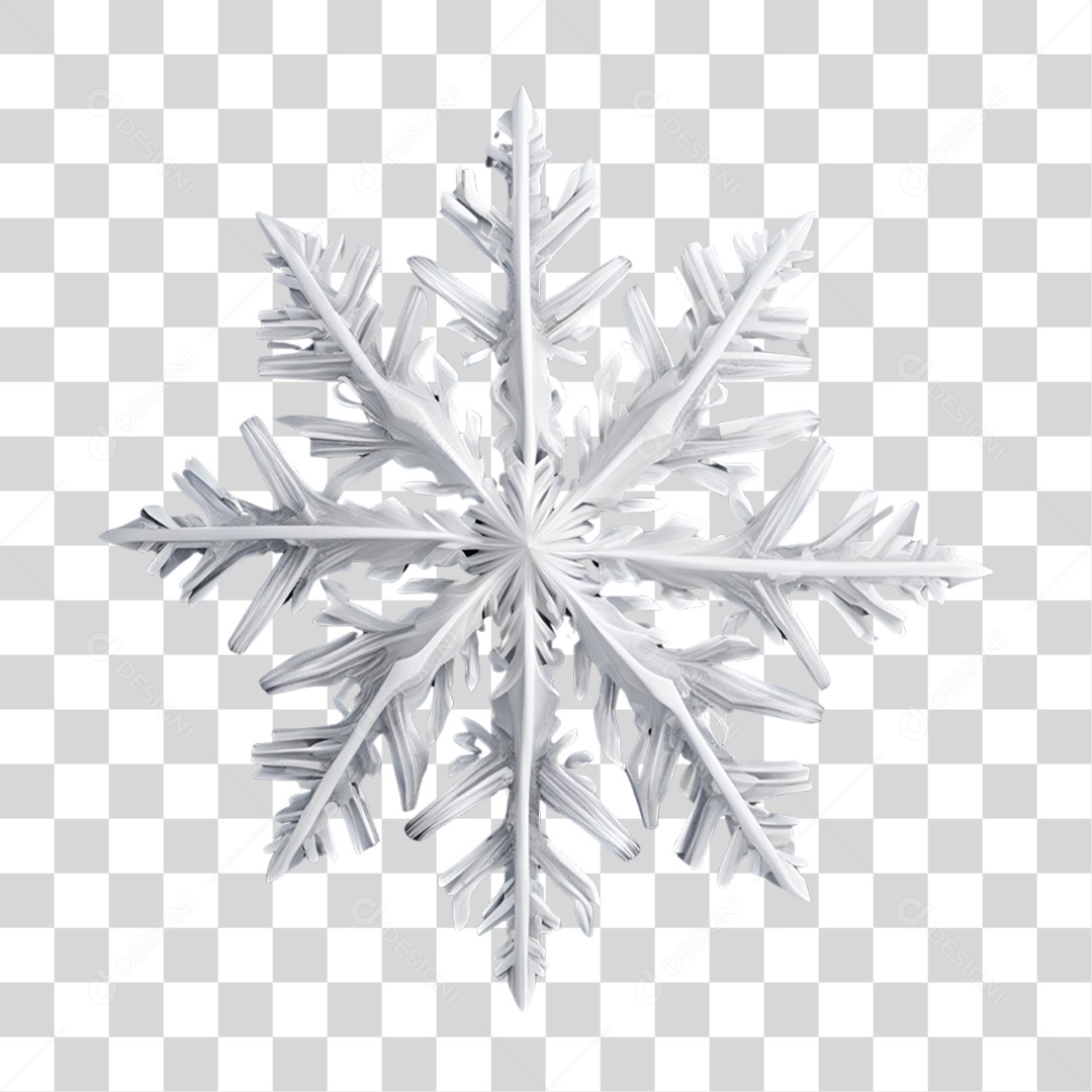 Floco de Neve PNG Transparente