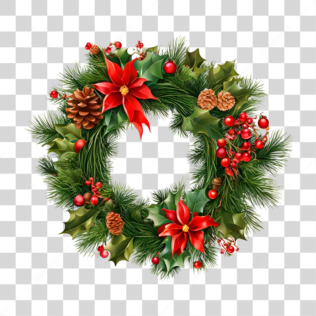 Guirlanda de Natal PNG Transparente