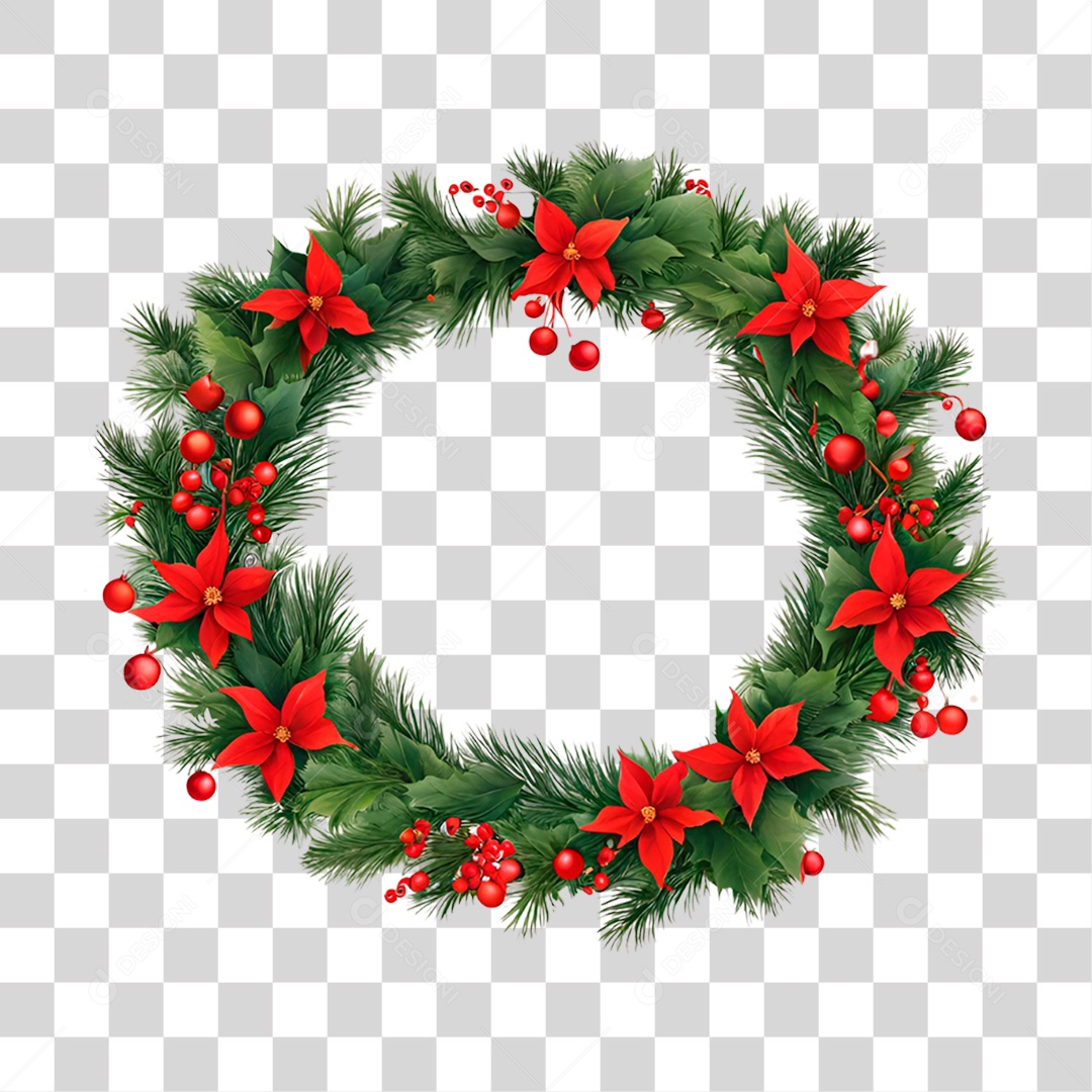 Guirlanda de Natal PNG Transparente