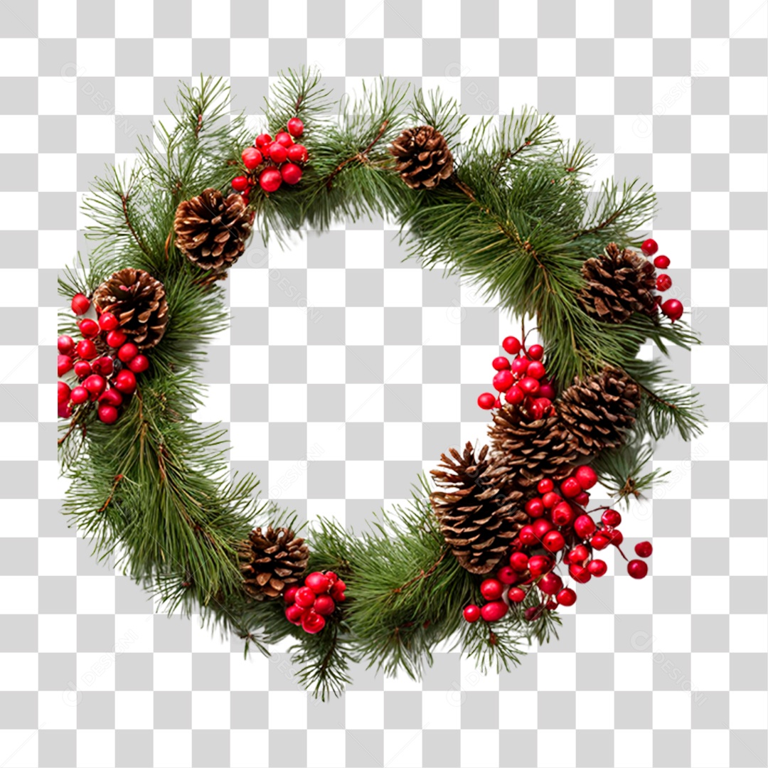 Guirlanda de Natal PNG Transparente