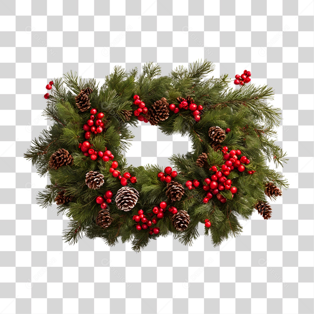 Guirlanda de Natal PNG Transparente