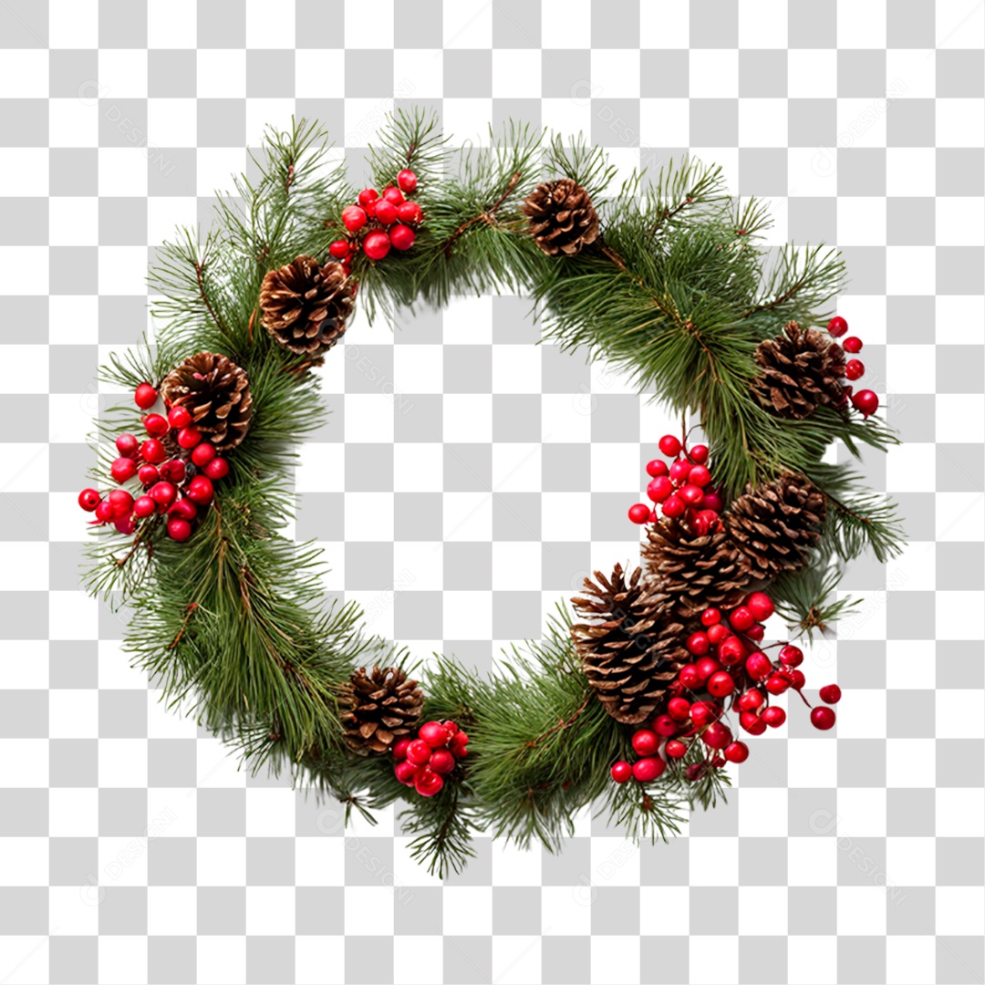 Guirlanda de Natal PNG Transparente