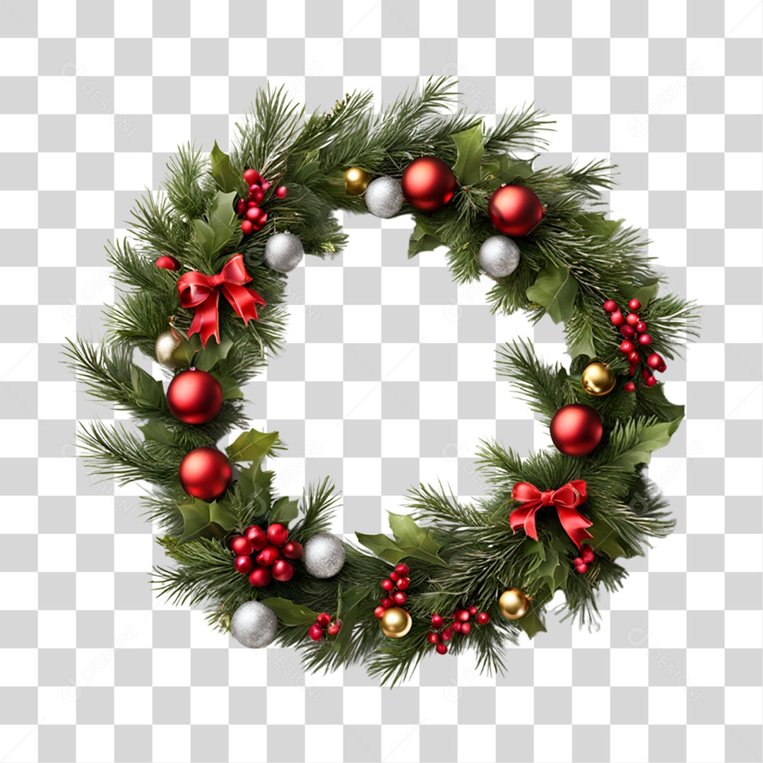 Guirlanda de Natal PNG Transparente