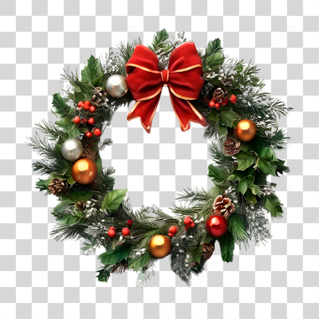 Guirlanda de Natal PNG Transparente