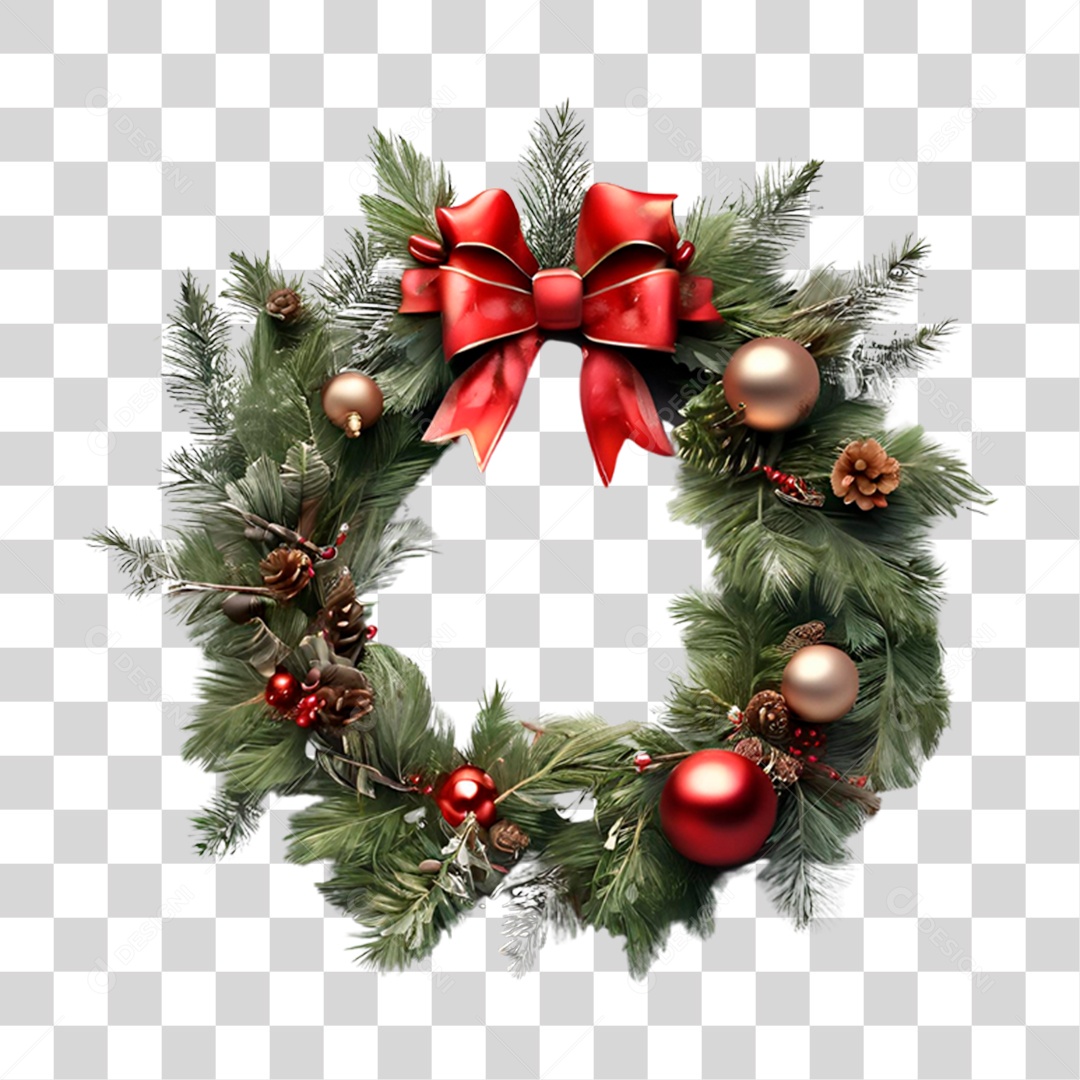 Guirlanda de Natal PNG Transparente
