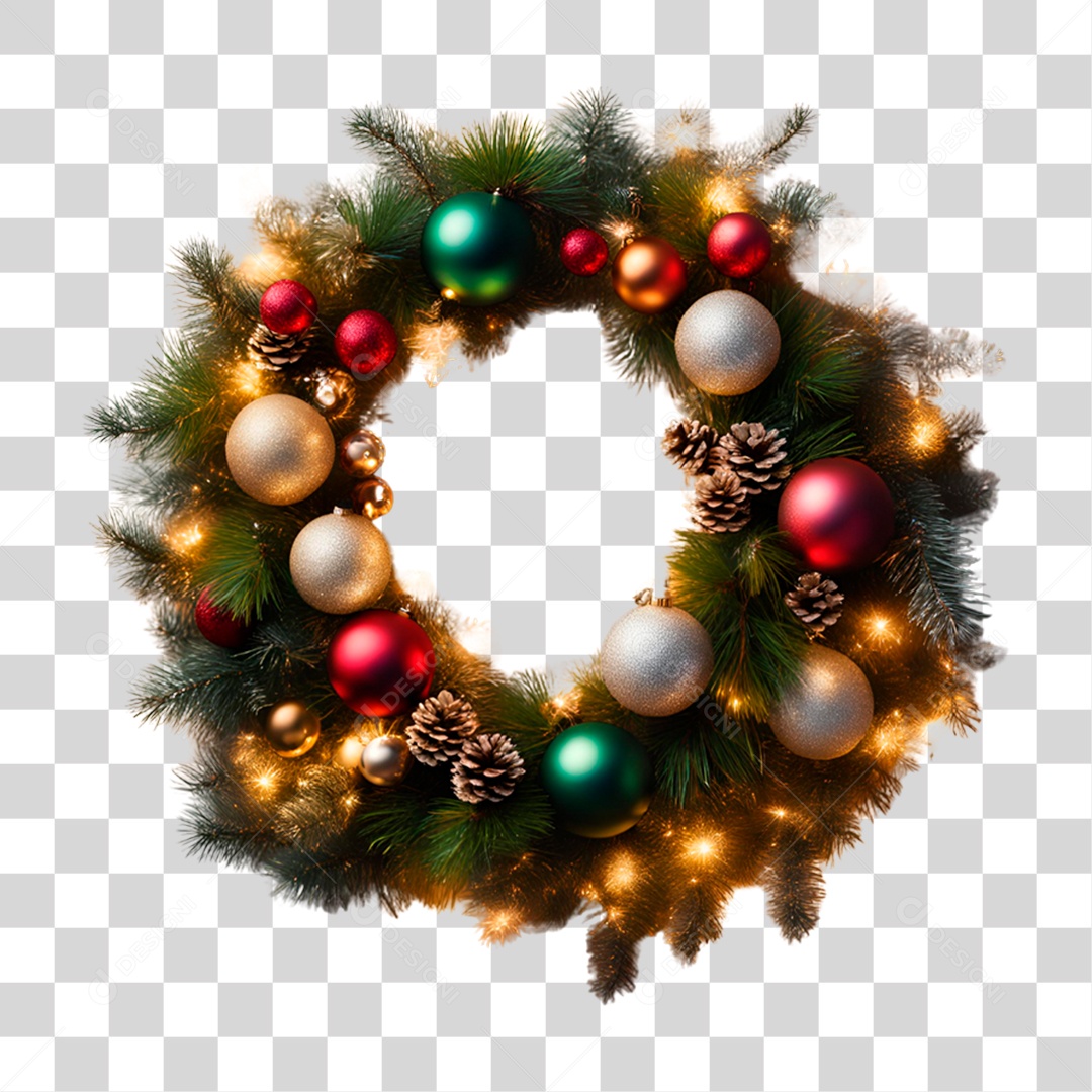 Guirlanda de Natal PNG Transparente