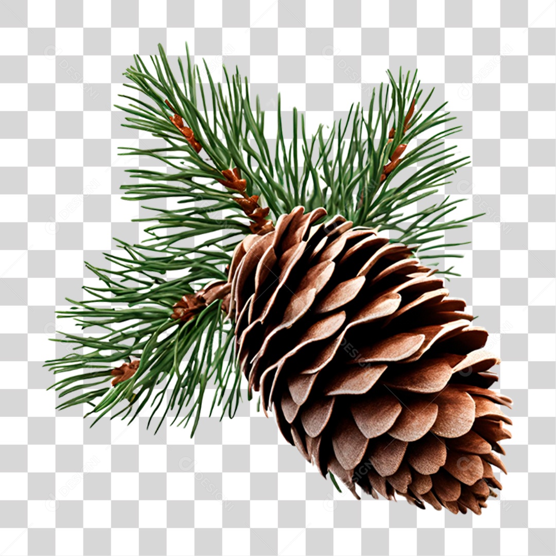 Pinhão Natalino PNG Transparente