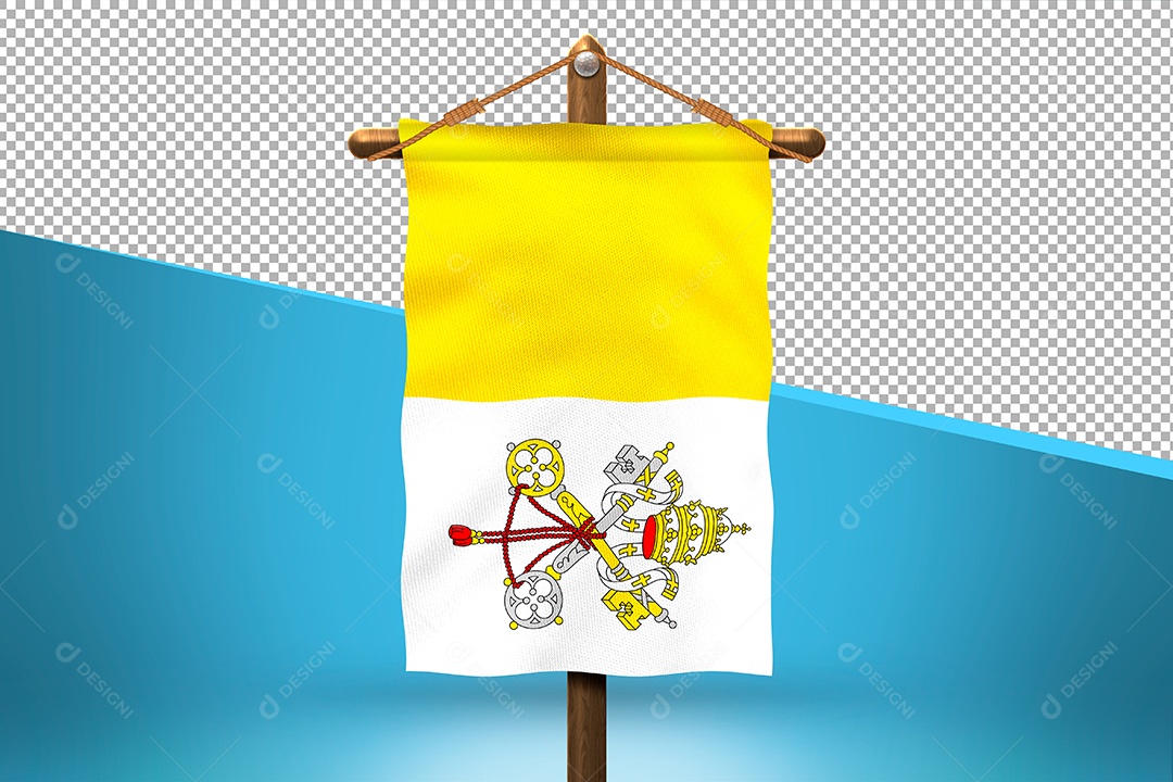 Bandeira da Elemento 3D para Composição PSD