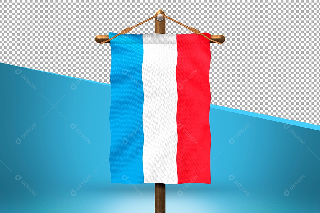 Bandeira da Holanda Elemento 3D para Composição PSD